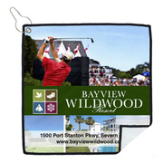 Tee Off Suede Golf Towel (12"x12")